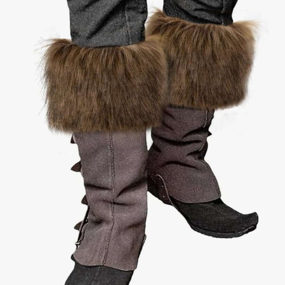 Viking Faux Fur Boot Cuffs